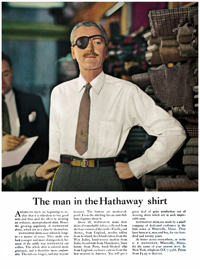 Hathaway Shirt Ad